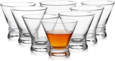 Verres à martini sans pied élégants 236 ml