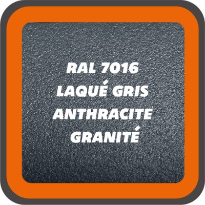 Verrière 2 grands carreaux - L x H : 69 x 110 cm - Laqué brun 2650 granité - vitrages inclus