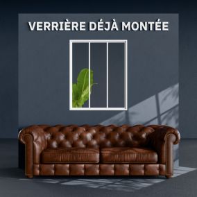 Verrière 3 Carreaux - Prête à poser - Blanc