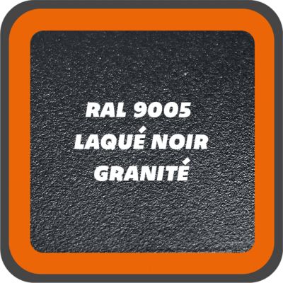 Verrière 6 grands carreaux - L x H : 201 x 110 cm - Laqué noir 9005 granité - vitrages inclus