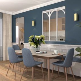 Verrière aluminium 3 vitrages clair, 3 arches décorative - Blanc