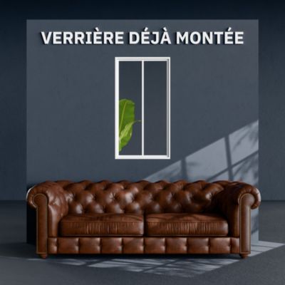 Verrière Atelier 2 Carreaux - Déjà Montée - Blanc