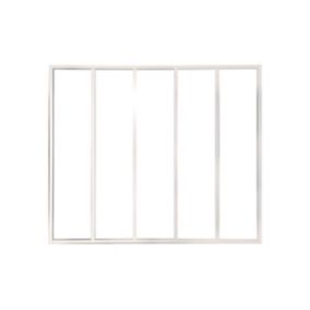 Verrière atelier en aluminium thermolaqué - 150x130 cm - Blanc - BAYVIEW