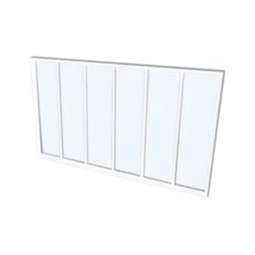 Verrière atelier en aluminium thermolaqué - 180x105 cm - Blanc - BAYVIEW