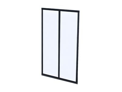 Verrière atelier en aluminium thermolaqué - 60x105 cm - Noir - BAYVIEW