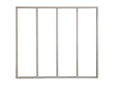 Verrière atelier en aluminium thermolaqué blanc 120 x 105 cm- BAYVIEW