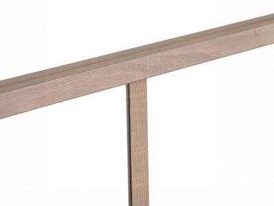 Verrière atelier en aluminium thermolaqué naturel clair 90 x 130 cm- BAYVIEW
