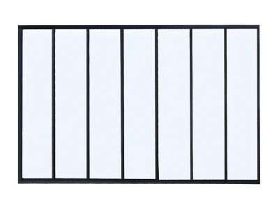 Verrière atelier en aluminium thermolaqué noir 210 x 130 cm- BAYVIEW