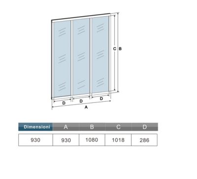 Verrière atelier fixe - Kit en aluminium noir mat - Dimensions : 93 x 108 cm - 2 carreaux de vitrage inclus