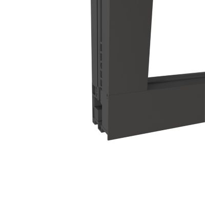 Verrière Atelier 3 Vitrages 93 X 108 Cm Métal Noir & Verre Trempé – Kit Complet Prêt à Poser Style Industriel Loft