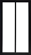 Verrière noire 2 vitrages transparents (H) 105 X (L) 57 cm