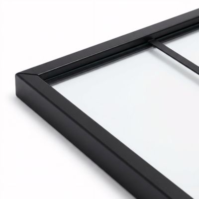 Verrière acier noir 5 vitrages transparents H 105 X L 135 cm