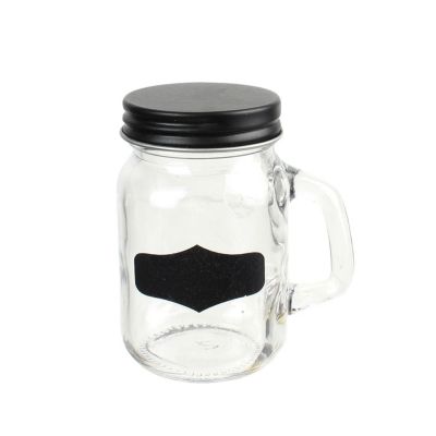 Verrine transparente à poignée avec couvercle Noir, L. 25 x H. 0.3 cm