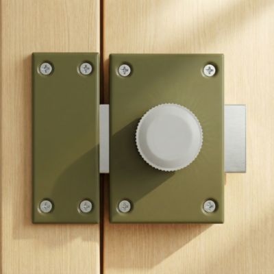 Verrou De Porte à Ressort Automatique - Pêne Rond - Uxcell - Argent