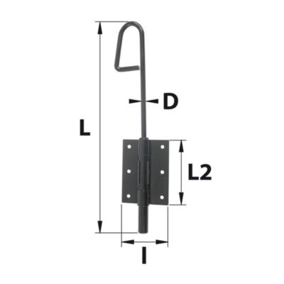 Verrou baïonnette à visser D14 x 400 Afbat