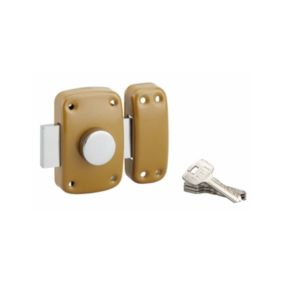 Verrou à bouton, cylindre diamètre 23 x 45 mm, 4 clés réversibles - SP