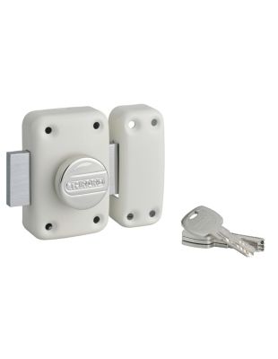 Verrou à Bouton Blanc Thirard 45mm Avec 12 Clés - Neuf