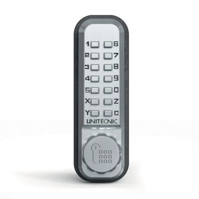 Verrou à code mécanique autonome Unitecnic - Avec pêne dormant en applique - Ouverture par code
