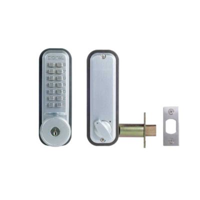 Verrou à code mécanique pêne dormant +clé de secours à larder UNICODE 2210CS - UNITECNIC - U300.1.235