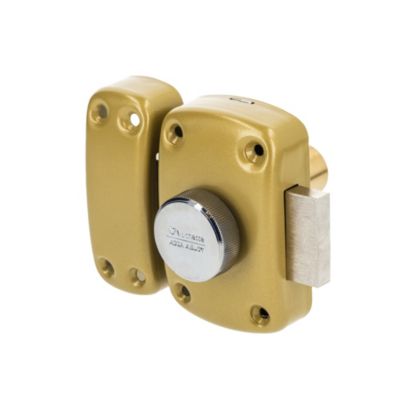 Vachette - Verrou de sureté bouton et cylindre série Cyclop - 45 mm bronze Vachette