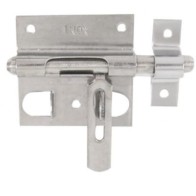 Verrou de box porte-cadenas à visser avec gâche inox AFBAT - Diamètre ...