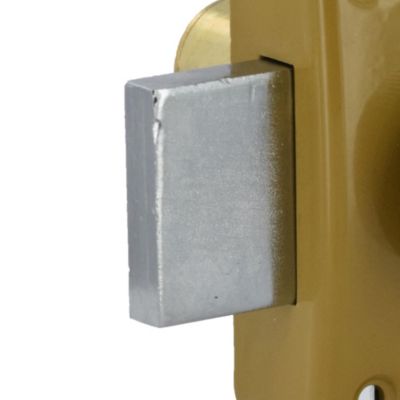Verrou de sûreté à bouton Diall encastrement 40 mm, lot de 2