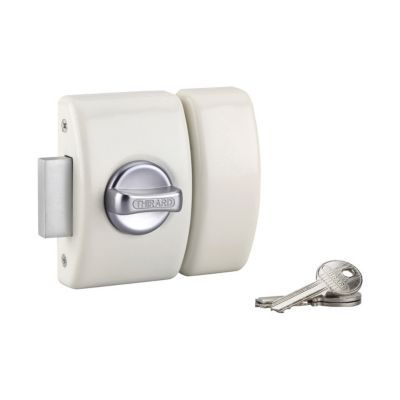 Verrou de sûreté design Apache à bouton et cylindre 45 mm