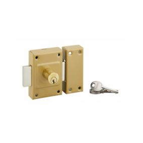 Verrou double entrée Concorde pour porte d'entrée, cylindre 40mm, acier, 3 clés, époxy bronze - THIRARD