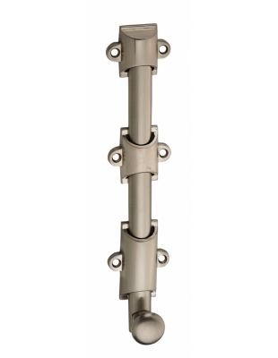Verrou à plaquer pour fenêtre, à coulisse, 200mm, nickel satin - THIRARD