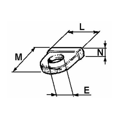 Verrou pour remorque léger 13 mm AMA (Lot de 2)