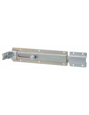 Verrou transversal, porte cadenas cadenassable, longueur 230mm, pêne plat coulissant, acier zingué - THIRARD
