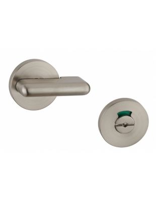 Verrou à voyant pour WC, diamètre 50mm, nickel satiné - THIRARD