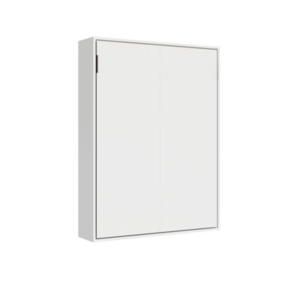 Versia 160 Lit Double Vertical Escamotable Blanc