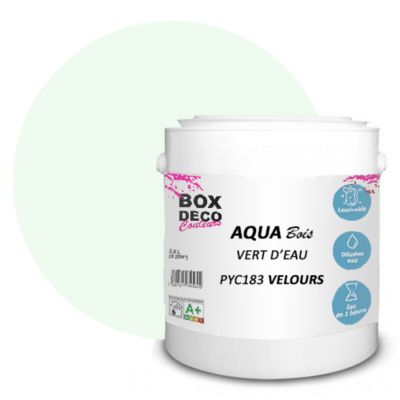 Vert D'eau Peinture meuble bois acrylique aspect velours-satin Aqua Bois - 2.5L