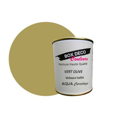 Vert Olive Peinture carrelage et faïence murale aspect velours-satin Aqua carrelage Vert Olive - 750 ml