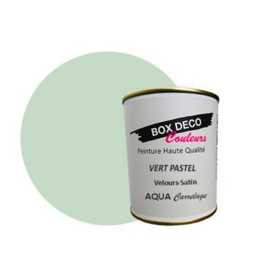 Vert Pastel Peinture carrelage et faïence murale aspect velours-satin Aqua carrelage Vert Pastel - 750 ml