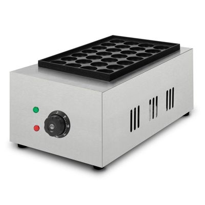 VERTES Takoyaki Machine Electrique Appareil a Takoyaki 2000W Température Réglable en Continu Jusqu'à 300 C, 28 Puits Ronds
