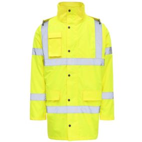 Veste de circulation imperméable haute visibilité jaune taille XL