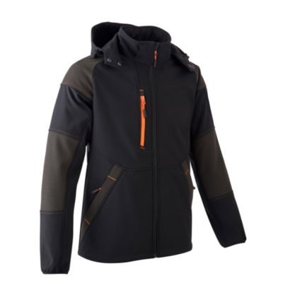 COVERGUARD SOBA Veste Softshell Noire Homme 290g/m² - 247-5SOB0 - Imperméable Et Confortable