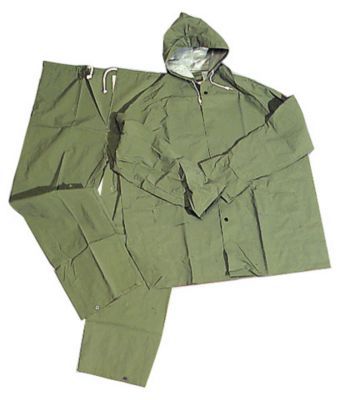 Vêtement de pluie homme/femme vert L