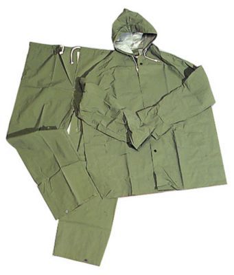 V tement de pluie homme femme vert L