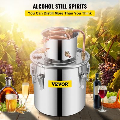 VEVOR 12L Cuve de Fermentation Acier Inox, Stockage Brassage, Kit de Brassage/Distillateur.