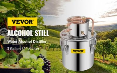 VEVOR 12L Cuve de Fermentation Acier Inox, Stockage Brassage, Kit de Brassage/Distillateur.