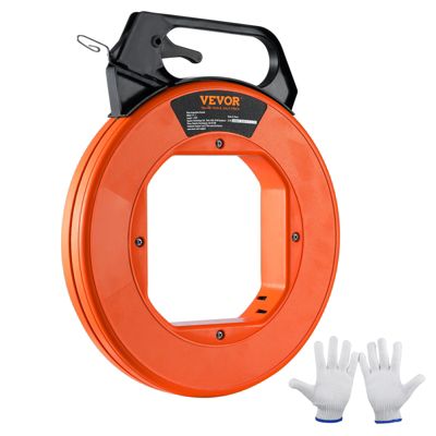 VEVOR Aiguille Électricien Tire Fil Câble Électrique Acier 73,2m 3mm Boîtier PP
