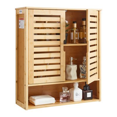 VEVOR Armoire à pharmacie murale de salle de bain avec 2 portes et étagères