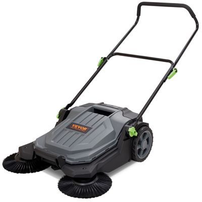 VEVOR Balayeuse sol mécanique largeur 65 cm, conteneur 18.9 L, poignée pliante réglable angle/hauteur pour allée/cour.