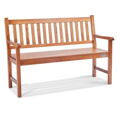 VEVOR Banc extérieur 127 cm, bois, charge 363 kg. Dossier, accoudoirs, pour jardin, parc, cour.