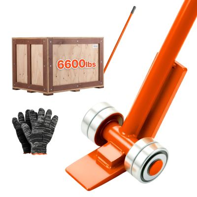 VEVOR Barre de Levier à Roulettes Lève Meuble Charge 2994 kg 152,4 cm Lot de 2