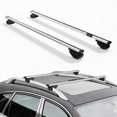 VEVOR Barres Transversales de Toit 135 cm 75 kg pour Rails de Toit Surélevés
