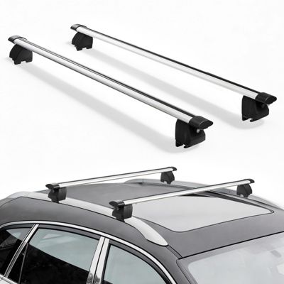 VEVOR Barres Transversales de Toit Charge 75 kg pour Rails de Toit Intégrés
